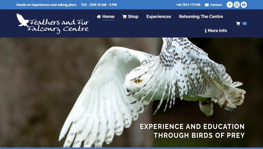 image of and link to the Feathers and Fur website